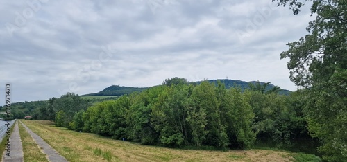 landscape of pálava mountains and nove mlyny reservoirs