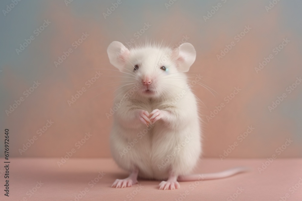 depressed lab mouse being sad, concept of Despair depressed lab mouse being sad, concept of Despair