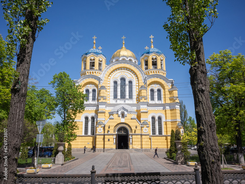 exterior of St. Vladimir's Cathedral in capital kyiv