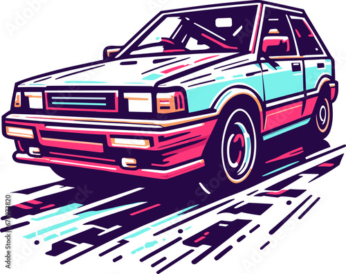 Illustration Vector Graphic of Car