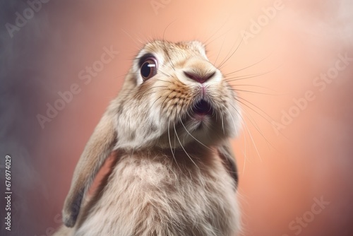 a depressed hare crying out