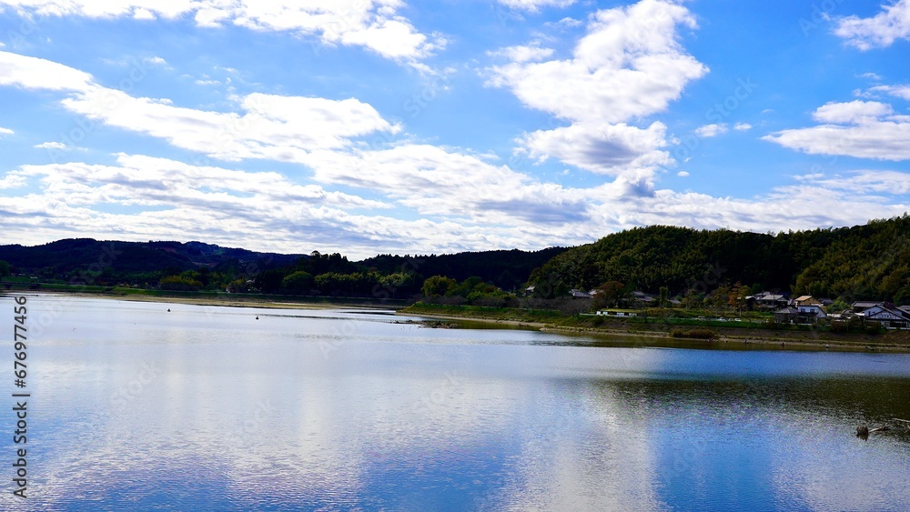 千葉県市原市の高滝湖の風景