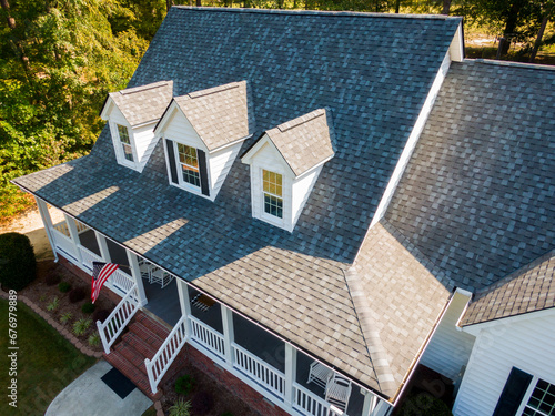 Residential Roof Inspection Drone Photos