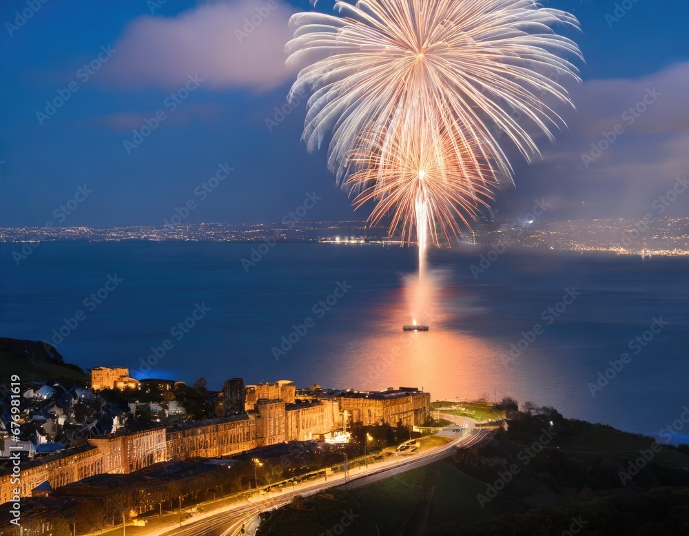 Feu d'Artifice au-dessus de la Baie