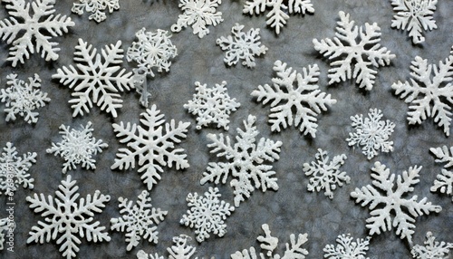 Obraz na płótnie Flocons de Neige en Papier w salonie