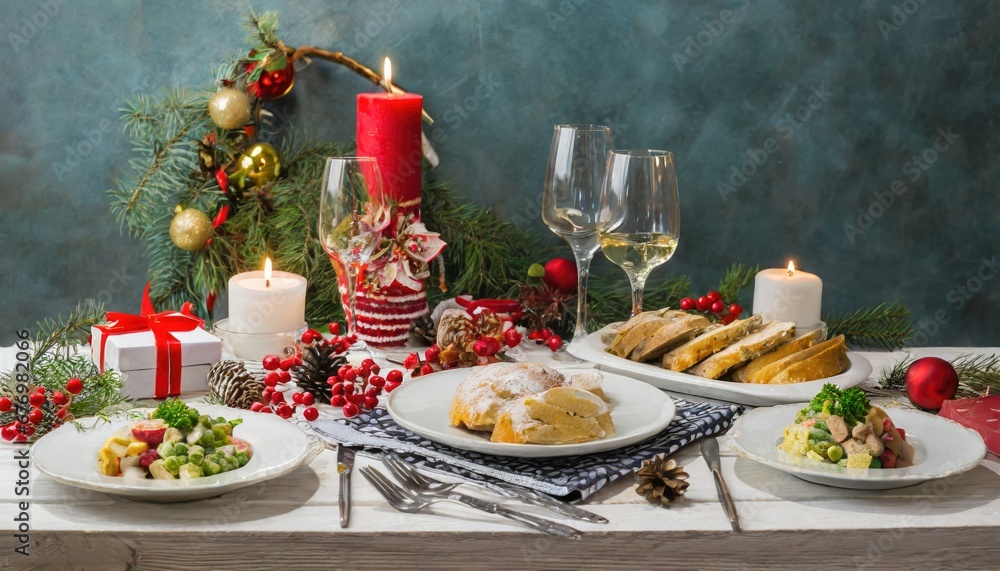 Festin de Noël avec Ambiance Chaleureuse