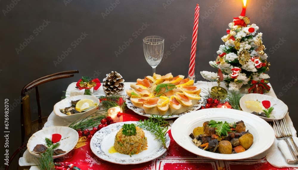 Dîner de Noël Élégant