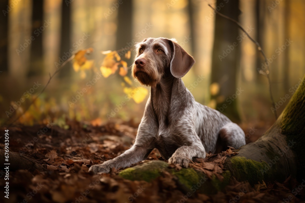 Slovakian Wirehaired Pointer Dog - Portraits of AKC Approved Canine Breeds