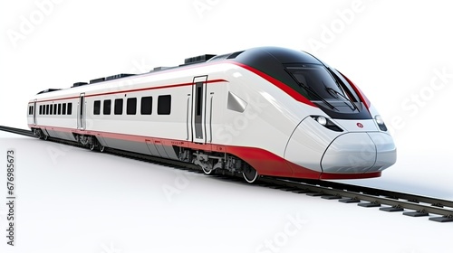 High Speed Train isolated on white background