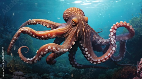 Octopus in the Ocean