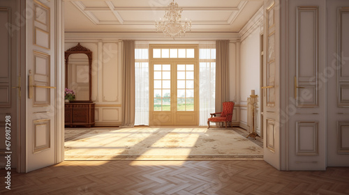 Renovation interior. renovation concept - apartment restoration or refurbishment. generative ai