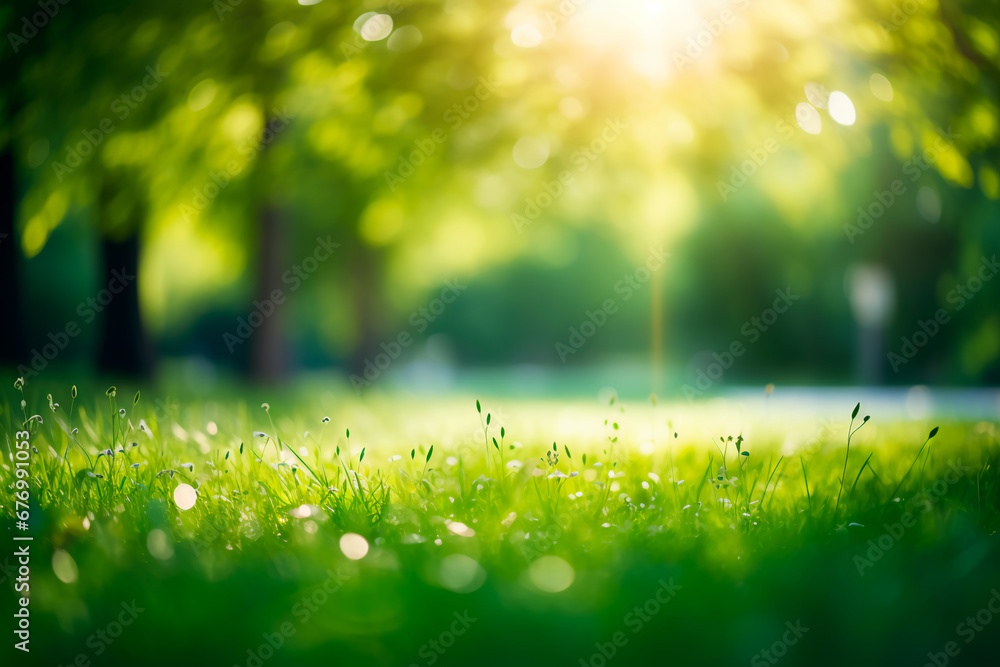 Blurred green trees in a forest or park with wild grass and sunlight. Scenic summer-spring natural background.
Blurred green trees in a forest or park with wild grass and sunlight. Scenic summer-spring natural background.