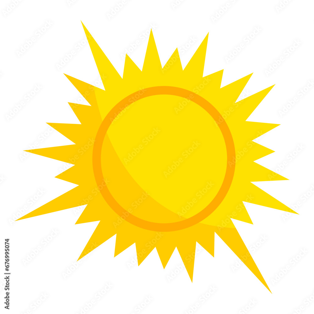 Sun vector illustration. Design element with summer theme. Sun vector illustration. Design element with summer theme.