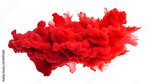 red smock on transparent background  photo