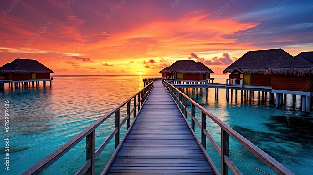 The most beautiful sea with the gentle evening sun The most beautiful sea with the gentle evening sun