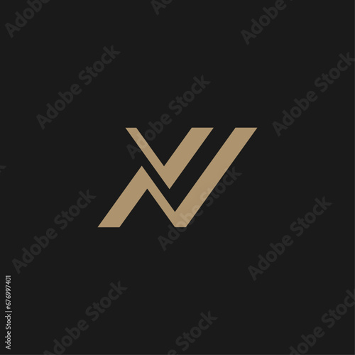 Luxury Letter VN Logo Design