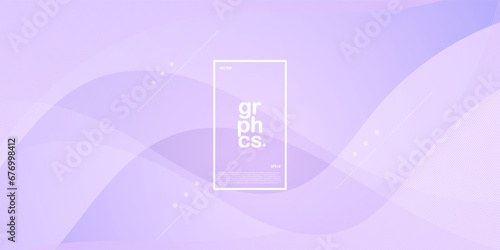 Abstract pastel lilac violet lavender purple with gradient wave background. Simple pattern for display product ad website template wallpaper poster. Eps10 vector