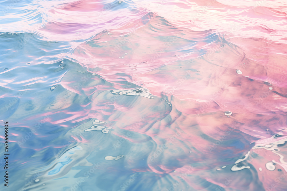 Obraz premium パステルカラーの水面