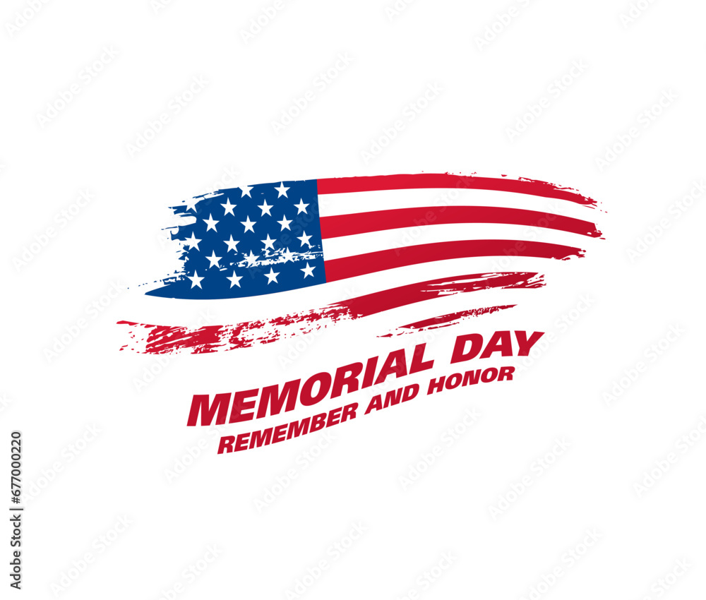 Memorial day banner design. Vector illustration Memorial day banner design. Vector illustration