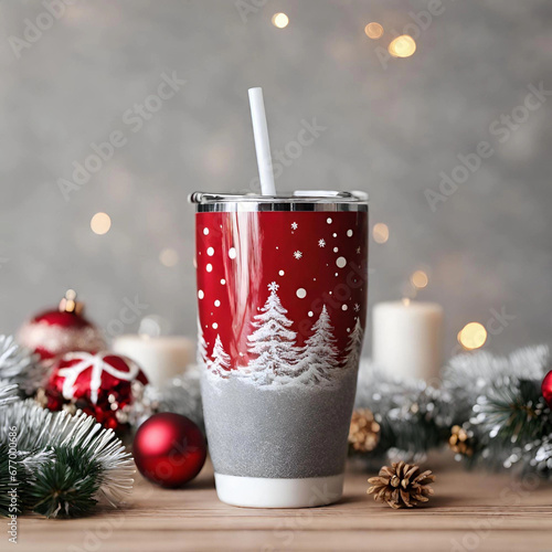 White tumbler,White tumbler mockup