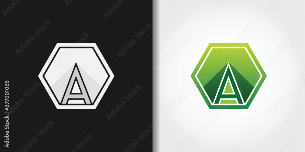 sharp letter a logo set sharp letter a logo set