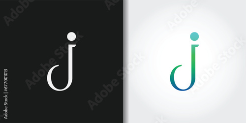 classic letter j logo set