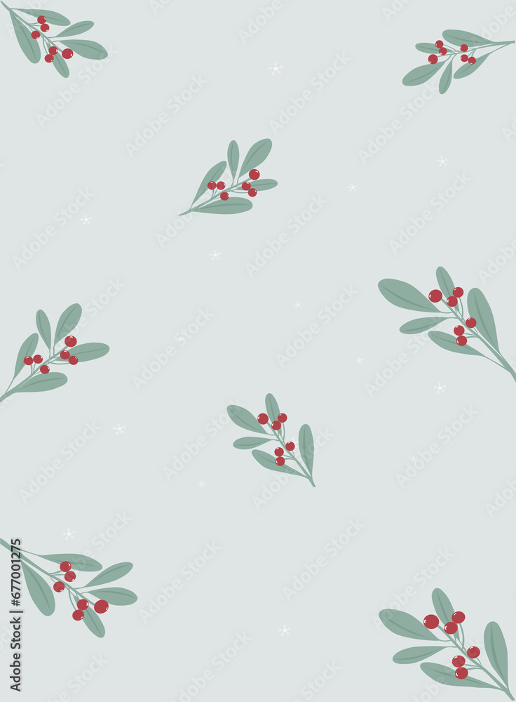 Seamless pattern christmas design for card
