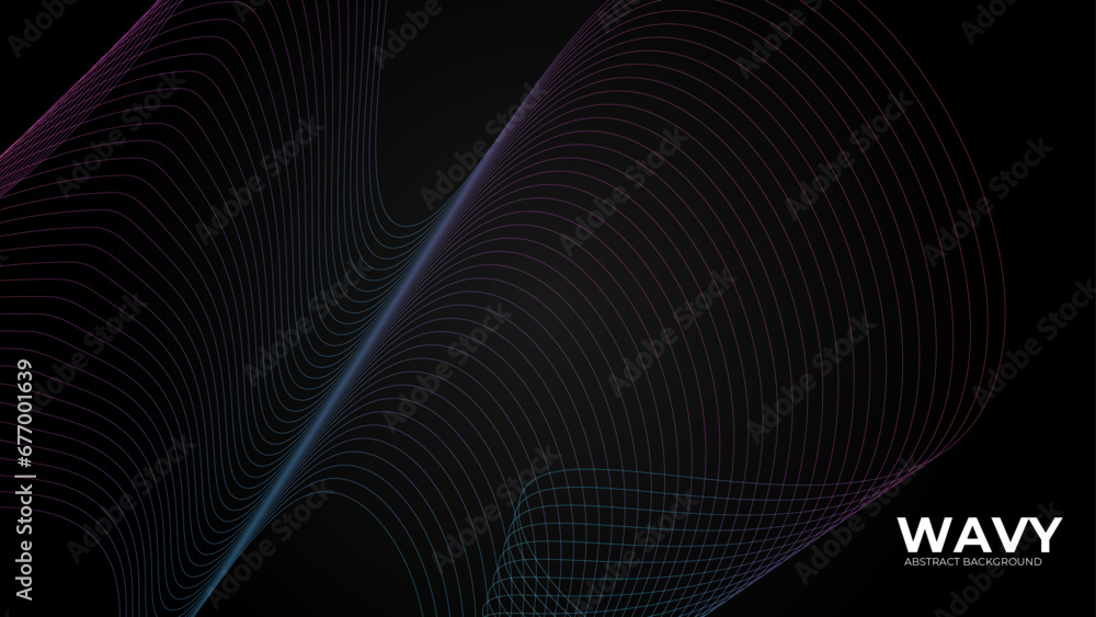 Abstract colorful wave and curve lines with technology background. Futuristic technology concept. Abstract frequency sound wave technology and science background. Wavy banner, template design.Vector i Abstract colorful wave and curve lines with technology background. Futuristic technology concept. Abstract frequency sound wave technology and science background. Wavy banner, template design.Vector i