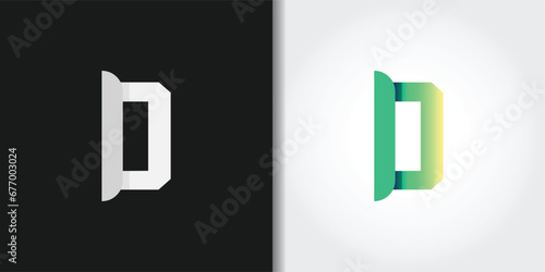 rigid letter d logo set