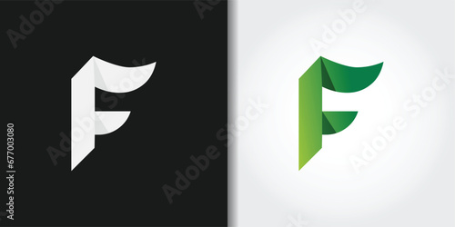 classic letter f logo set