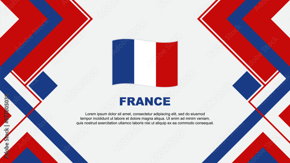 France Flag Abstract Background Design Template. France Independence Day Banner Wallpaper Vector Illustration. France Banner France Flag Abstract Background Design Template. France Independence Day Banner Wallpaper Vector Illustration. France Banner