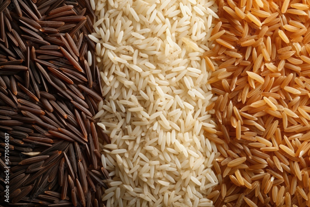 Background texture of organic and mixed rice Background texture of organic and mixed rice