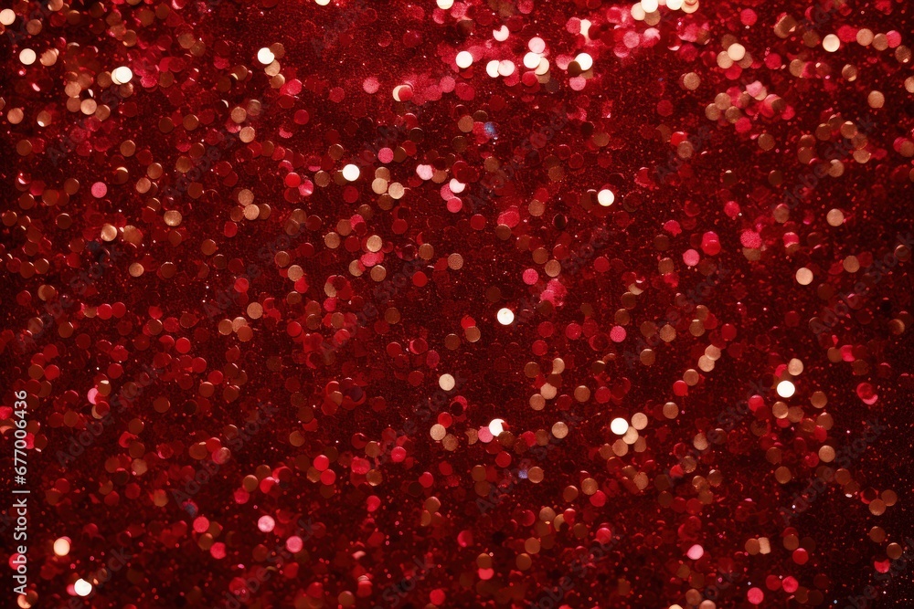 Christmas background with texture of red glitter