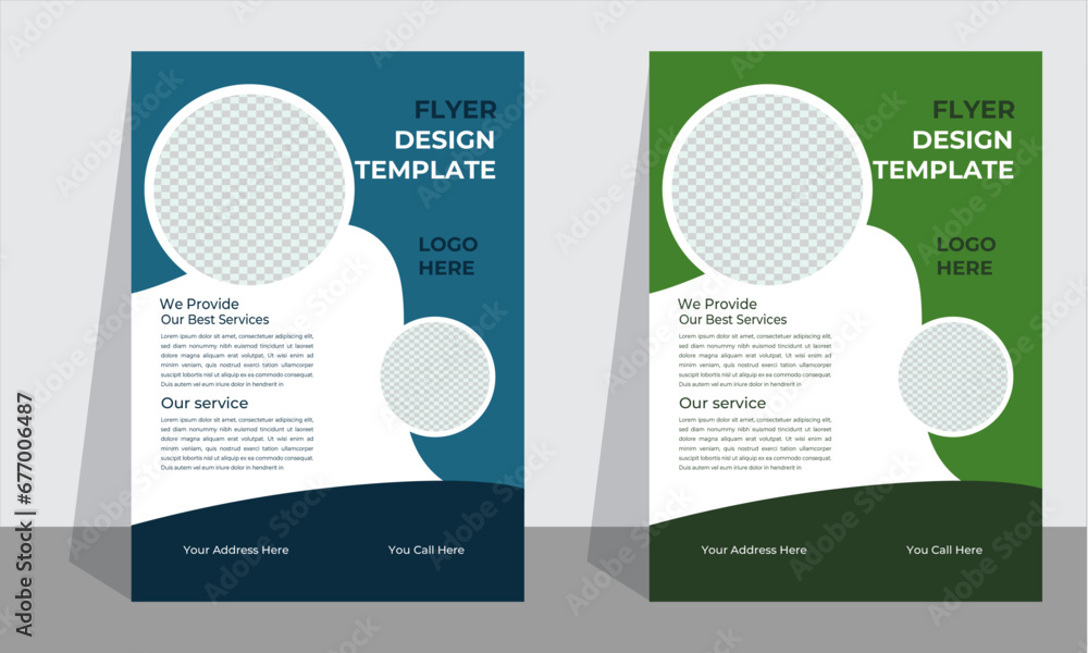 annual report brochure template. business brochure design template.modern blue and green design template for poster flyer brochure cover. Graphic design layout with triangle graphic elements and space