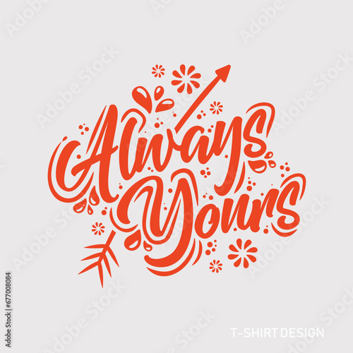 typography t shirt design