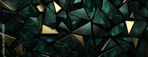 黒と緑の壁のパネルのテクスチャの背景画像,Black and Green Wall Panel Texture Background Image,Generative AI