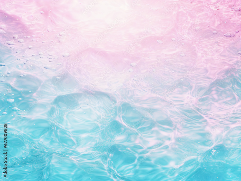 Magic glittering water with bubbles background Magic glittering water with bubbles background