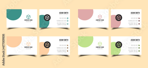 Simple and elegant business card design template