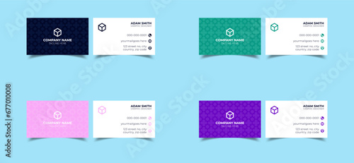 Simple and elegant business card design template