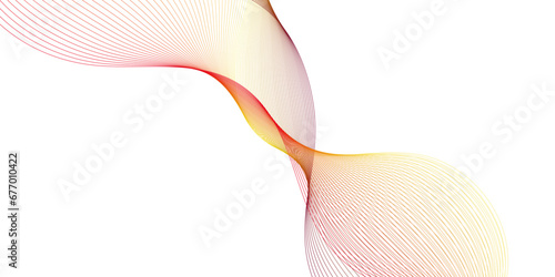 Abstract colorful wave and curve lines with technology background. Abstract frequency sound wave technology and science background. Wavy banner, template design.