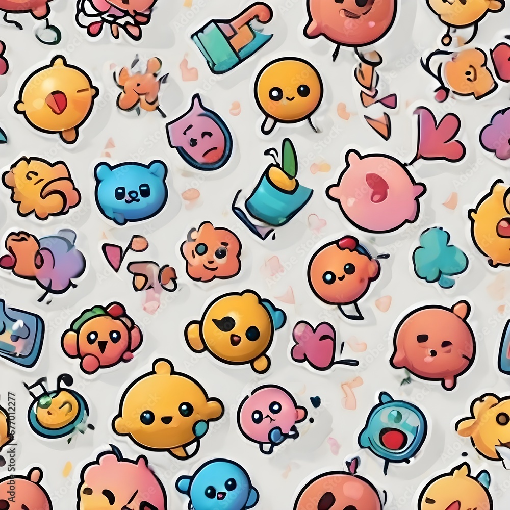 Cute Cartoon Icon Background Very Cool Cute Cartoon Icon Background Very Cool