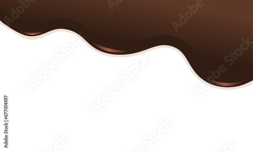 液体チョコレートのシンプル壁紙イラスト