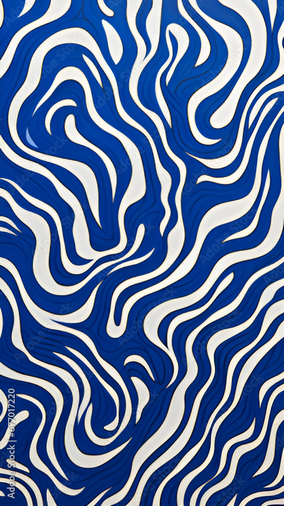 blue abstract wavy background | generative AI