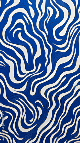 blue abstract wavy background | generative AI
