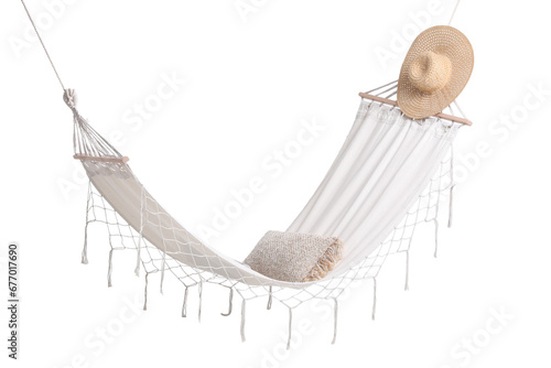 Cozy hammock with cushion a...