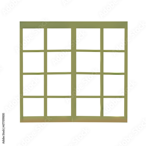 House window illustration 