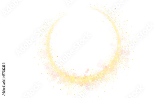 Luxury gold glitter. golden sparkle confetti. shiny glittering dust. corner frame border transparent background