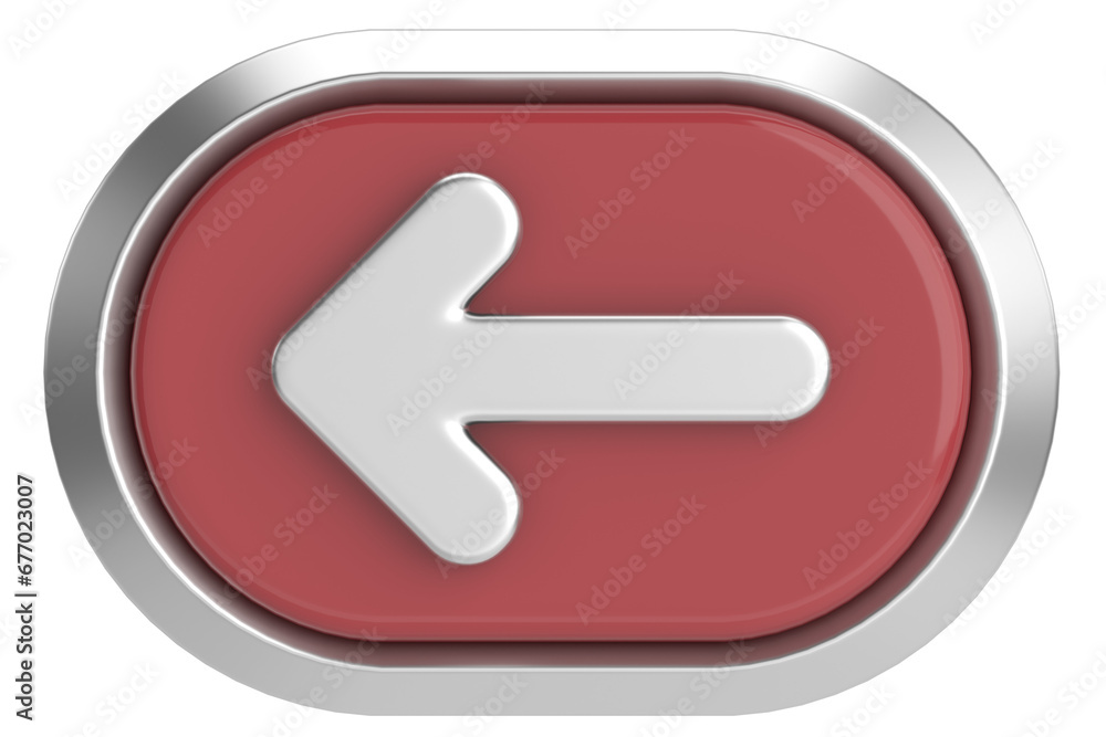 Previous button. Back button. 3D illustration. Previous button. Back button. 3D illustration.