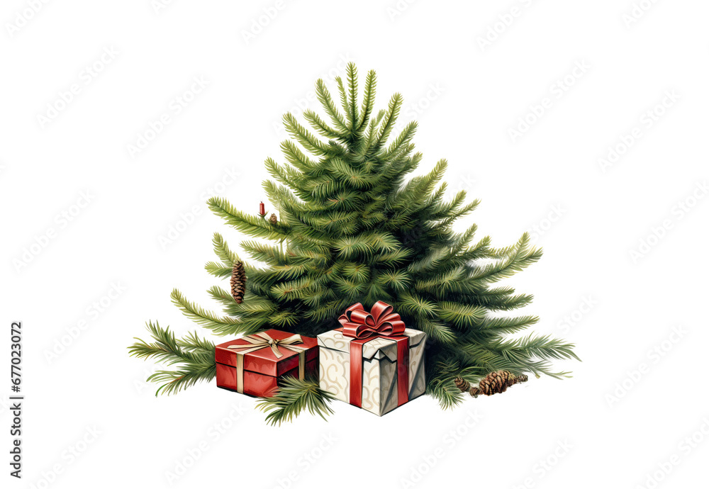 christmas tree with gifts christmas tree with gifts