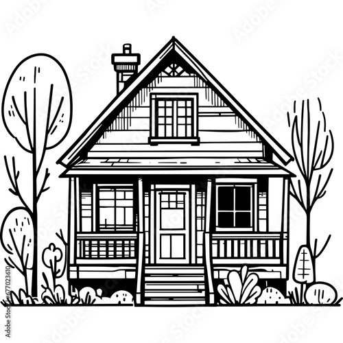 House white and black icons